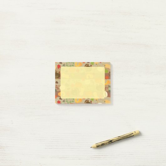Post-it® Thanksgiving Turkey (Sur un bureau)