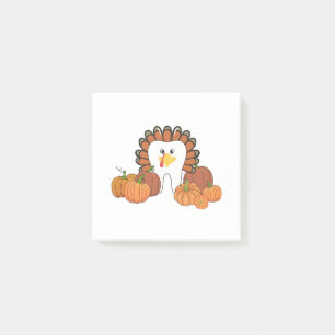 Post-it® Thanksgiving Turquie Dental Dentist Dents Dents De