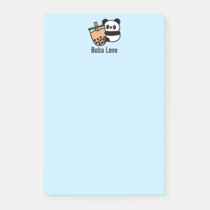 Post-it® Thé à bulle mou et ours de panda