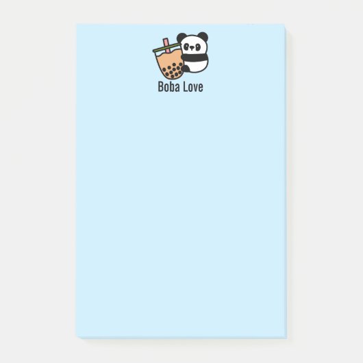 Post-it® Thé à bulle mou et ours de panda (Devant)