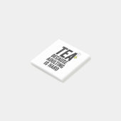 Post-it® Thé parce que Adulte est dur drôle (Incliné)