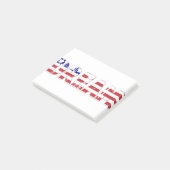 Post-it® The word "Dream" with American flag (Incliné)