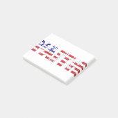 Post-it® The word " Faith"  with American flag (Incliné)