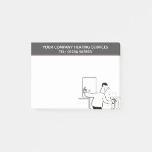 Post-it® Thème de dessin des services de chauffage pour pe