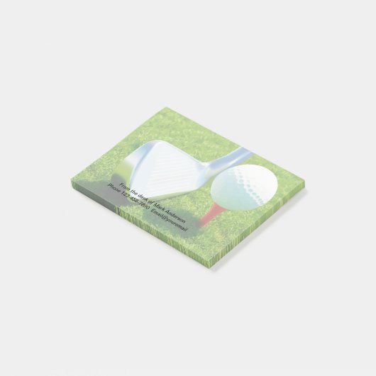 Post-it® Thème de golf cool Sticky Notepads (Incliné)