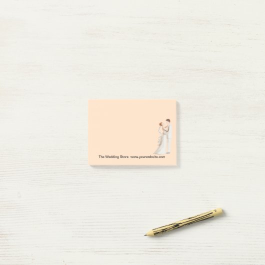 Post-it® Thème de la mariée Mariage (Sur un bureau)