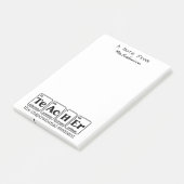 Post-it® Thème de la science de l'appréciation de l'enseign (Incliné)