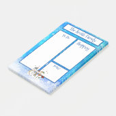 Post-it® Thème de Noël personnalisé Snowman (Incliné)