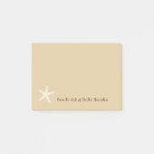 Post-it® Thème d'étoiles de mer de plage (Devant)