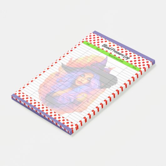 Post-it® Thème d'Halloween mûr - Journal de pression sangui (Incliné)