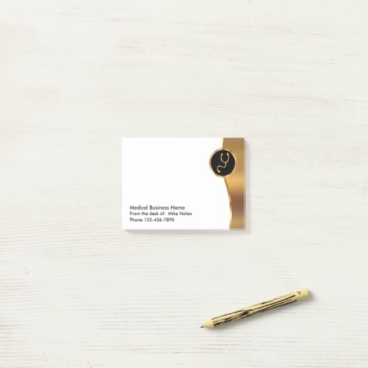 Post-it® Thème Médicale chic (Sur un bureau)