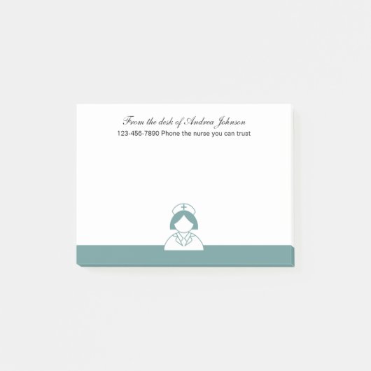 Post-it® Thème Médicale d'infirmière (Devant)