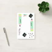 Post-it® Thème Pastèque Retour à l'école Nom des Enseignant (Bureau)