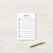 Post-it® Thème personnalisé de musique (Sur un bureau)