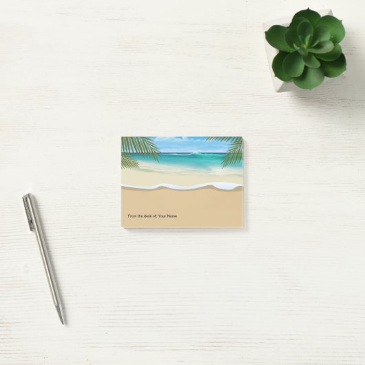Post-it® Thème Plage Bureau Côtier Plaques-Notepads Sticky (Bureau)