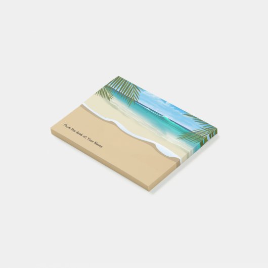 Post-it® Thème Plage Bureau Côtier Plaques-Notepads Sticky (Incliné)