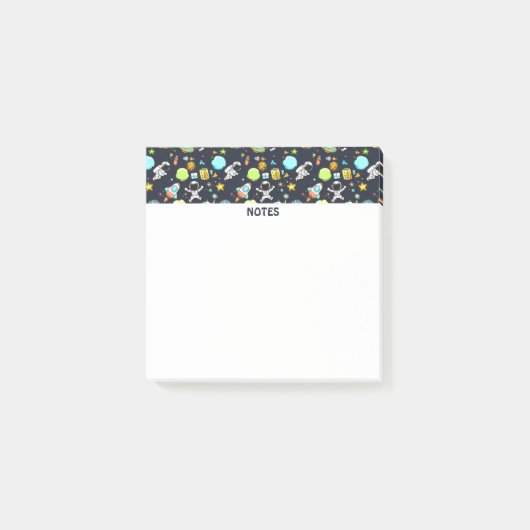 Post-it® Thème spatial cool - Astronauts & Rocket Ships (Devant)