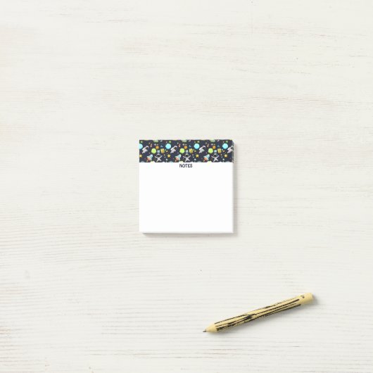 Post-it® Thème spatial cool - Astronauts & Rocket Ships (Sur un bureau)