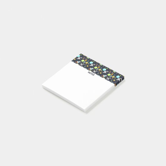 Post-it® Thème spatial cool - Astronauts & Rocket Ships (Incliné)