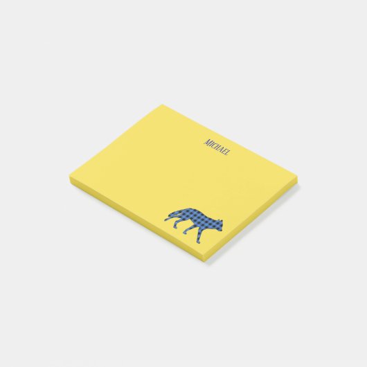 Post-it® Thème Woodland Wolf mignon (Incliné)