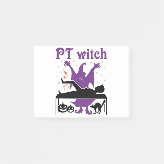 Post-it® Thérapie physique Halloween PT Witch (Devant)
