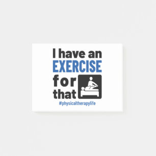 Post-it® Thérapie physique J'ai un exercice pour ça