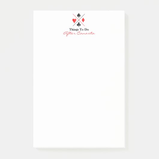 Post-it® Things To Do After Canasta (Devant)