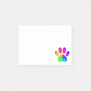 Post-it® Tie Dye Chien Empreinte de patte Graphic