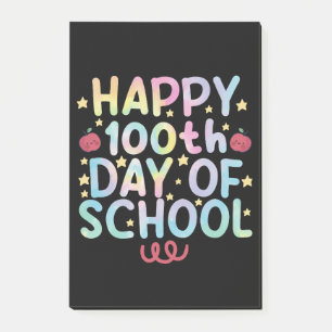 Post-it® Tie Dye Happy 100ème jour d'école Enseignant Élève