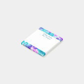 Post-it® Tie Dye Purple Blue Notes personnalisées (Incliné)