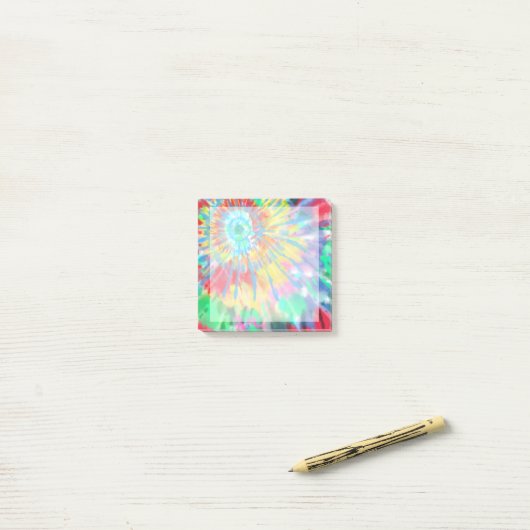 Post-it® Tie Tee Dye (Sur un bureau)