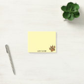 Post-it® Tiger Paw Dessin Cute Nom personnalisé Notes (Bureau)