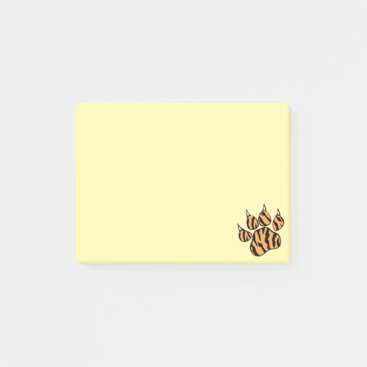 Post-it® Tiger Paw Dessin Notes mites (Devant)