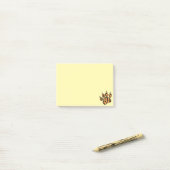 Post-it® Tiger Paw Dessin Notes mites (Sur un bureau)