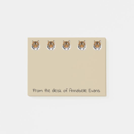 Post-it® Tigre de tigre brûlant lumineux (Devant)