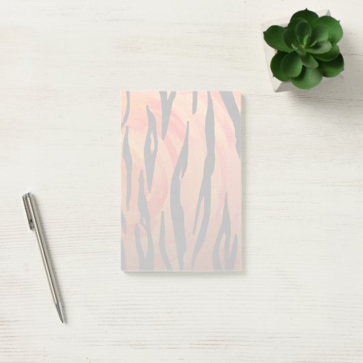Post-it® Tigre Impression orange chaud et noir (Bureau)