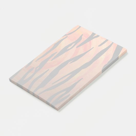 Post-it® Tigre Impression orange chaud et noir (Incliné)