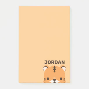 Post-it® Tigre mignon avec nom personnalisé