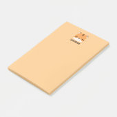 Post-it® Tigre mignon avec nom personnalisé (Incliné)