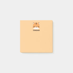 Post-it® Tigre mignon avec nom personnalisé