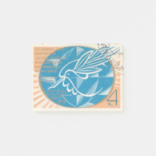 Post-it® Timbre d'étape avec une colombe de paix