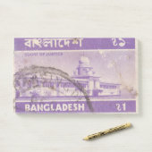 Post-it® Timbre postal du Bangladesh Cour de justice (Sur un bureau)