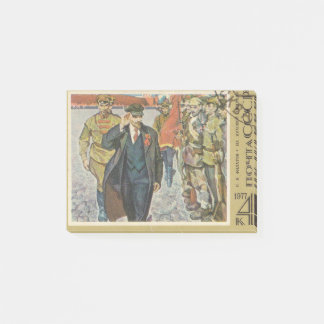 Post-it® Timbre postal soviétique Lénine sur le carré rouge