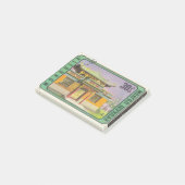 Post-it® Timbre-poste mongol-shuudan avec pagode (Incliné)