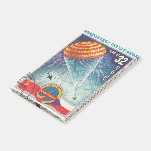 Post-it® timbre-poste soviétique Interkosmos (Incliné)