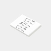 Post-it® Timbres de bibliothèque Date d'échéance 1984 (Incliné)