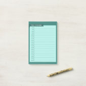 Post-it® time schedule (Sur un bureau)