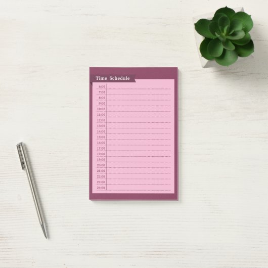 Post-it® time schedule (Bureau)
