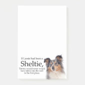 Post-it® Timmy's Blue Merle Sheltie Post It Notes (Devant)