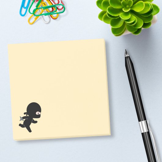 Post-it® Tiny Ninja coule sur Jaune